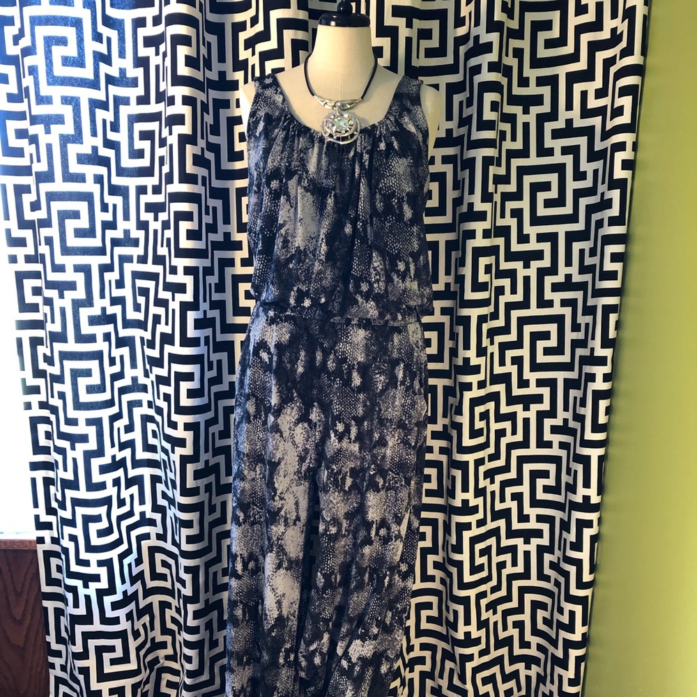 Snakeskin print jumpsuit